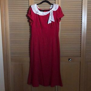 House of Foxy Art Deco 1930's style dress UK16